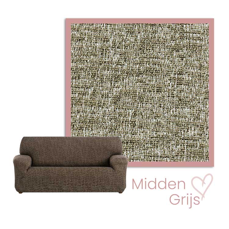 Kleurstaal bankhoes Malta Middengrijs