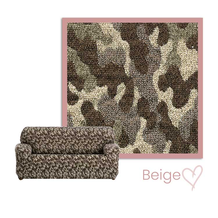 Kleurstaal Bankhoes Camo Beige