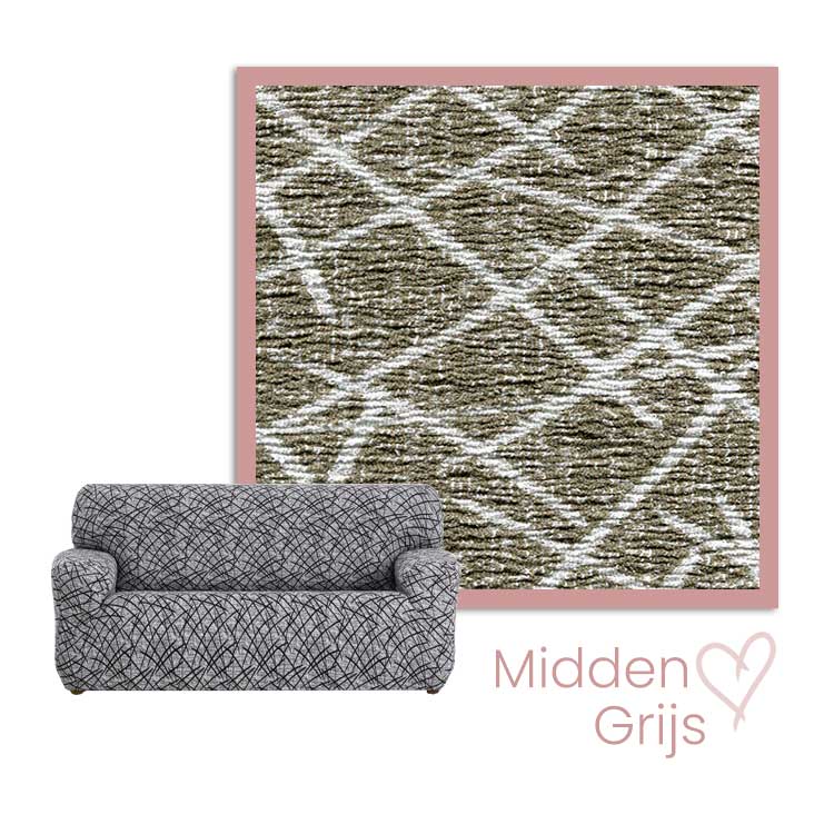 Kleurstaal Bankhoes Grecia Middengrijs