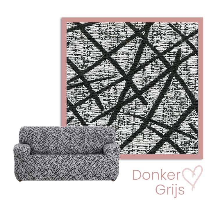 Kleurstaal Bankhoes Grecia Donkergrijs