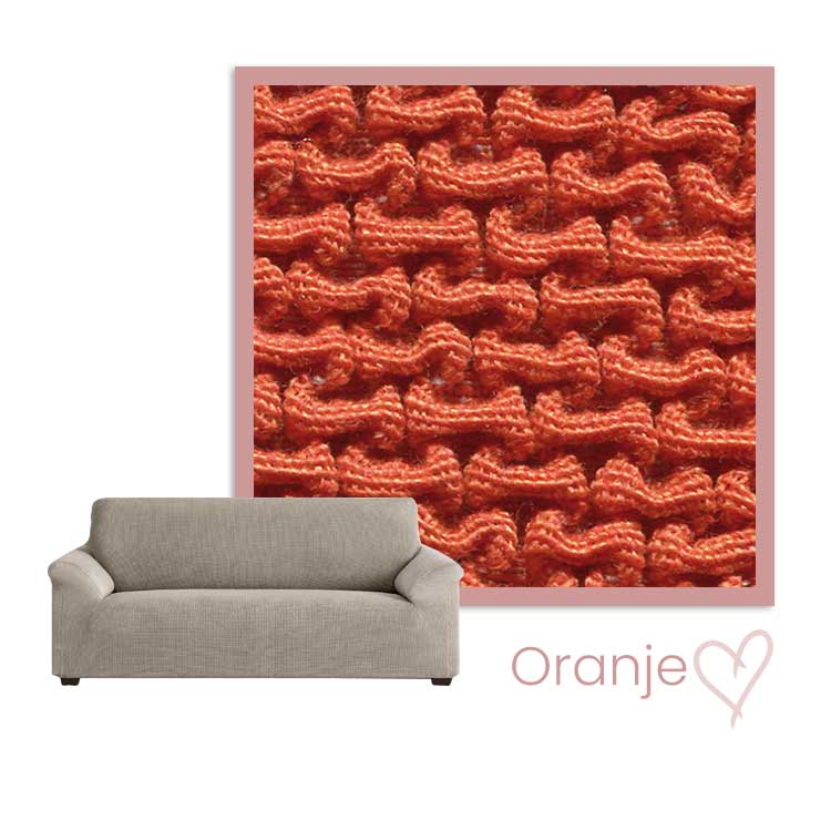 Kleurstalen-bankhoes-Milan-Oranje Kleurstaal Bankhoes Milan Oranje