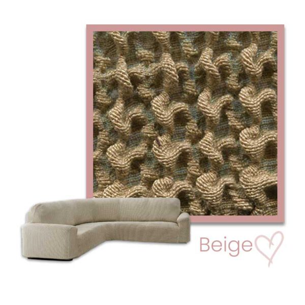 Bankhoes Milos Ronde Hoek Beige