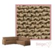 Kleurstaal Bankhoes Milan Ronde hoekbank Beige