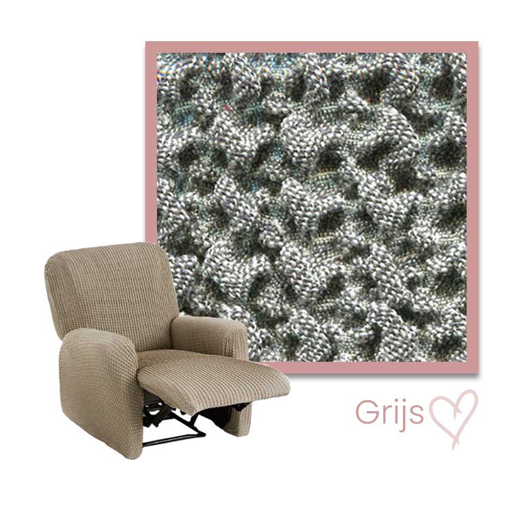 Kleurstaal Milos Relax Fauteuil grijs