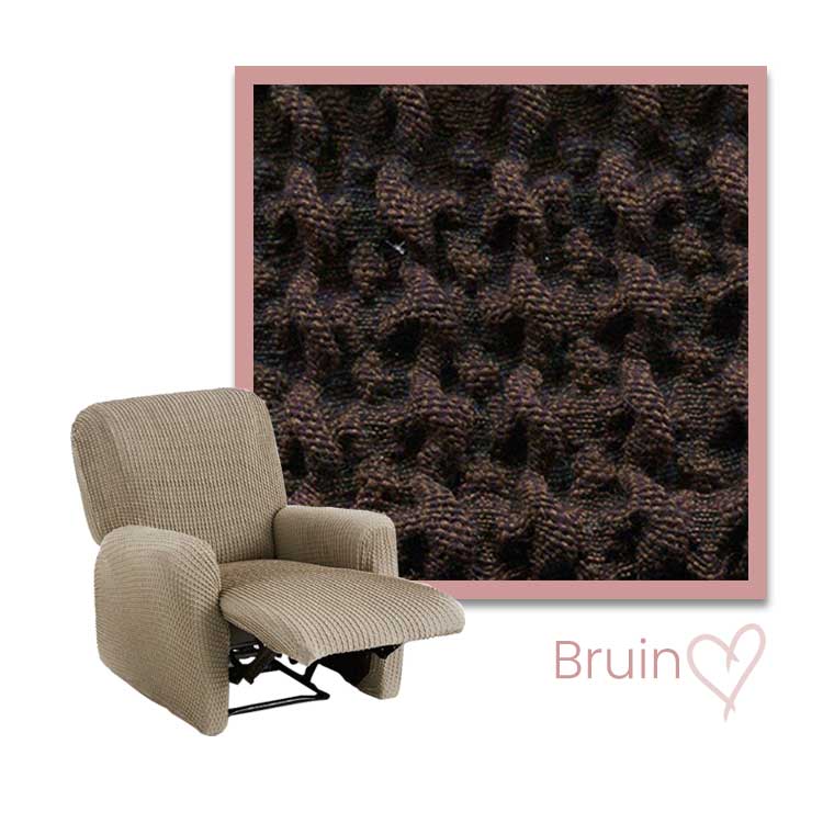 Kleurstaal Milos Relax Fauteuil Bruin