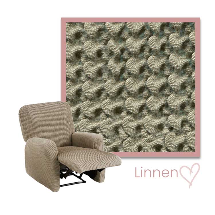 Kleurstaal Milos Relax Fauteuil linnen