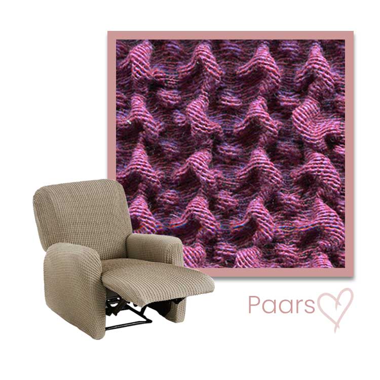 Kleurstaal Milos Relax Fauteuil paars