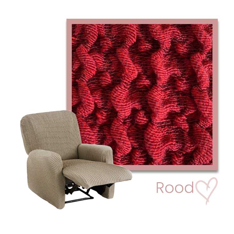 Kleurstaal Milos Relax Fauteuil rood