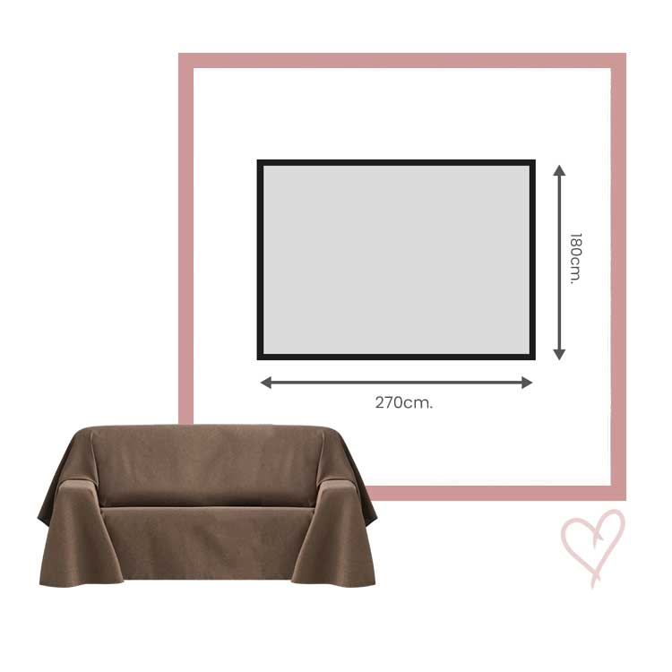 Afmetingen Foulard Banes 180x270cm