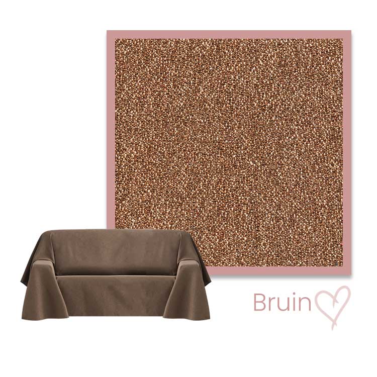 Kleurstaal Foulard Banes Bruin
