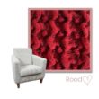 Kleurstaal Fauteuil hoes op maat rood