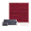 Kleurstaal Bankbeschermer Kioto Chaise_Longue Links Rood