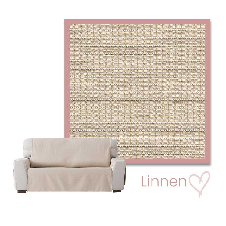 Kleurstaal Bankbeschermer Praga Linnen