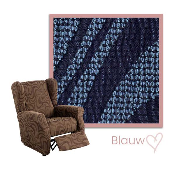 Kleurstaal Danubio Recline Fauteuil Blauw