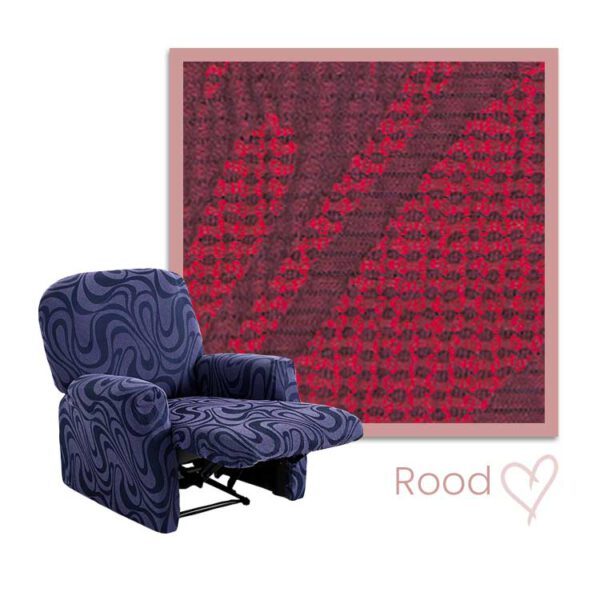 Kleurstaal Danubio Relax Fauteuil Rood