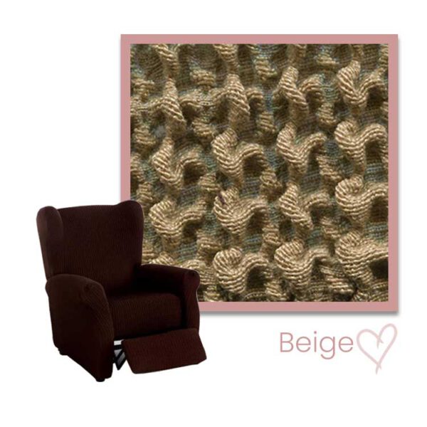 Kleurstaal Milos Recline Fauteuil Beige