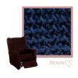 Kleurstaal Milos Recline Fauteuil blauw