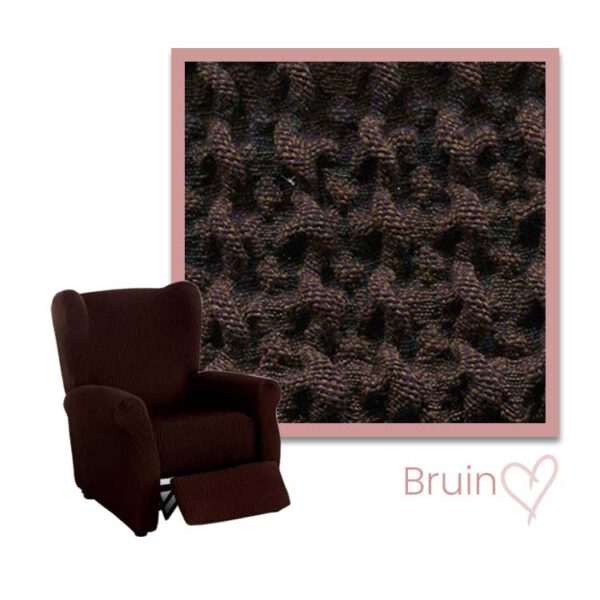 Kleurstaal Milos Recline Fauteuil bruin