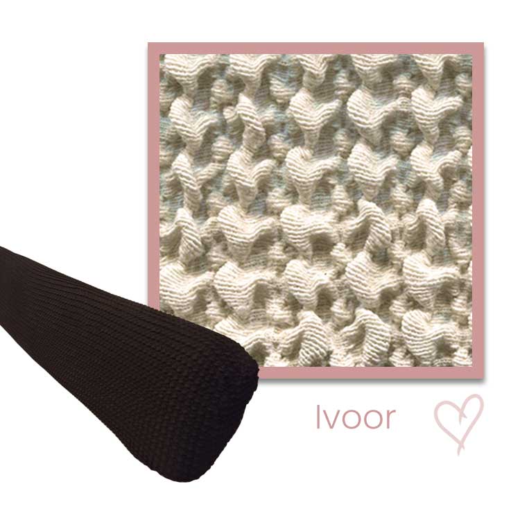 Milos Stoffen hoofdsteun - Ivoor