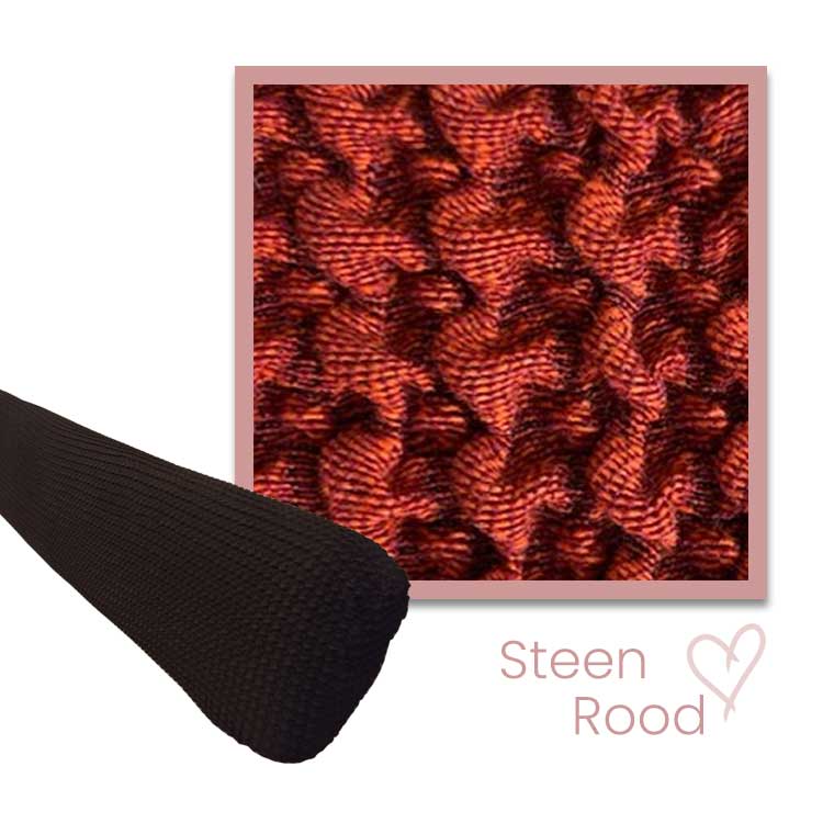 Milos Stoffen hoofdsteun - Steenrood