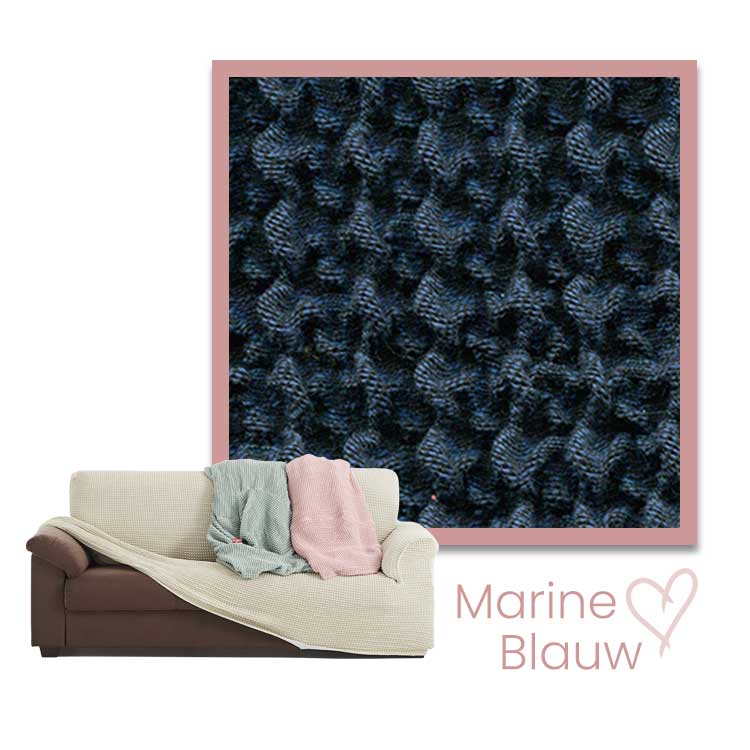 Milos Stoffen - Marineblauw