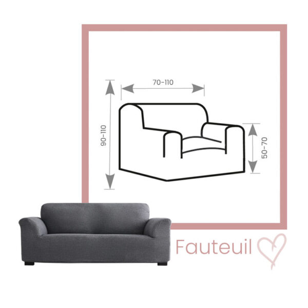 Afmeting Bankhoes Milos Fauteuil