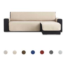 Bankbeschermer Geo Quilt Chaise Longue Rechts met kleurbolletjes