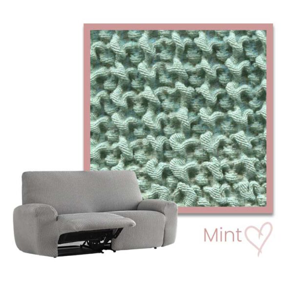 Kleurstaal Bankhoes Milos 2-Zits Recline Mint