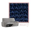 Kleurstaal Bankhoes Milos 2-Zits Recline Blauw