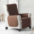 Fauteuilbeschermer Geo Quilt Bruin