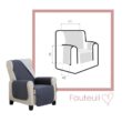 Afmetingen fauteuilbeschermer Duo Quilts