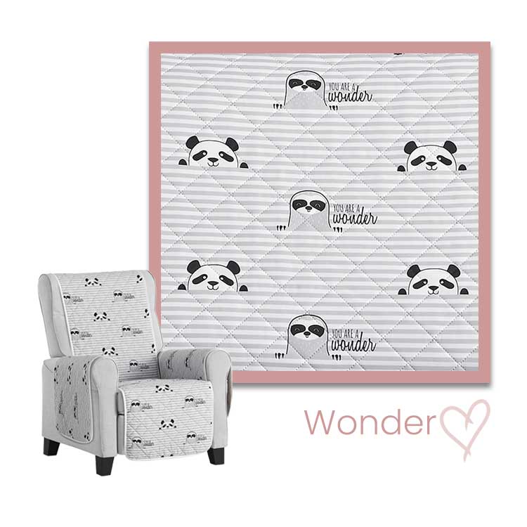 Fauteuil-beschermer-Wonder-Quilts-Kleurstaal Fauteuilbeschermer Wonder Quilts Chaise Longue Rechts Kleurstaal
