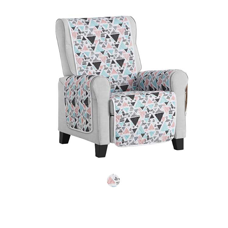 Fauteuilbeschermer-Surfer-Quilt-kleurbolletjes Surfer Quilts Fauteuilbeschermer