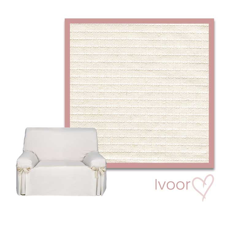 Praga Special Fauteuilbeschermer Kleurstaal Ivoor