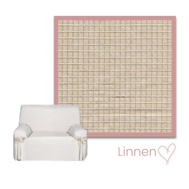 Praga Special Fauteuilbeschermer Kleurstaal Linnen