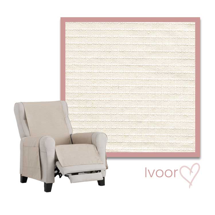 Kleurstaal Praga Fauteuilbeschermer Ivoor