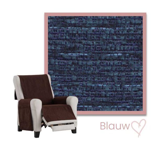 KLeurstaal fauteuilbeschermer Kioto blauw