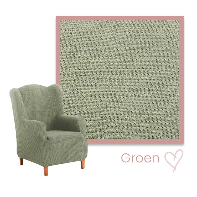 Stoelhoes Bali Oorfauteuil groen
