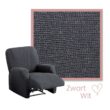 Bali Relaxfauteuil Zwart Wit