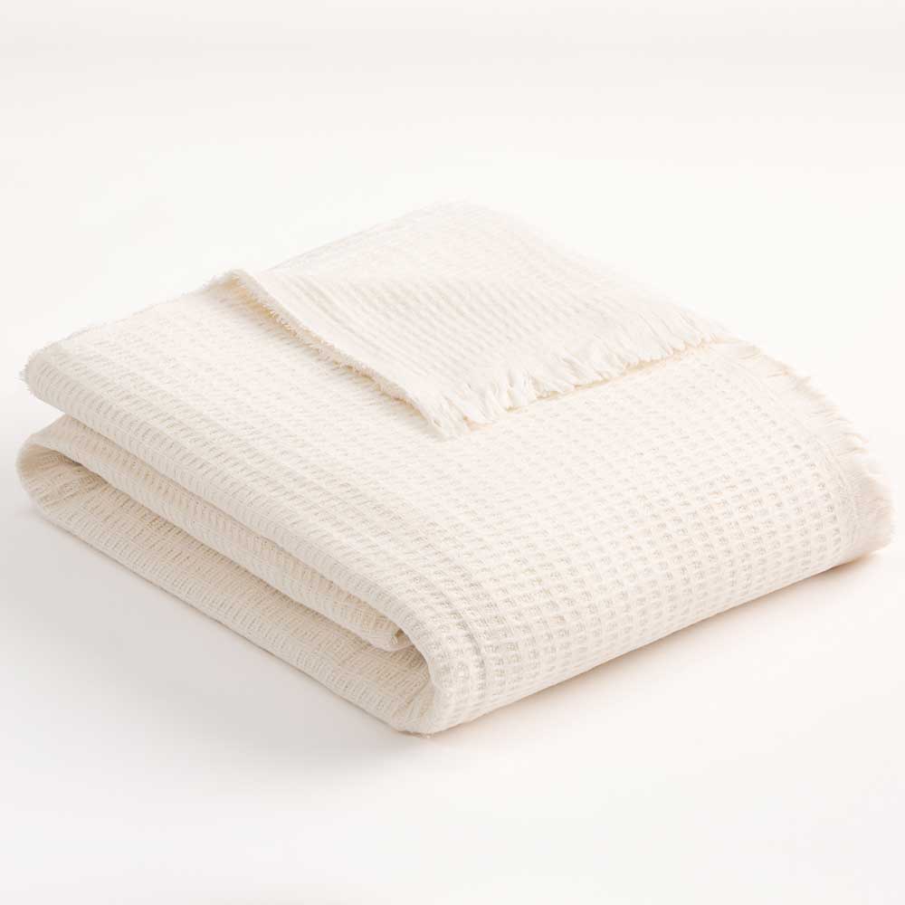 Plaid Manta All Seasons Ivoor